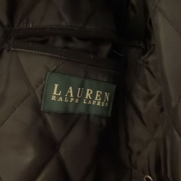 Ralph Lauren Cashmere Blend Black Wool Coat Jacket Size 40R Regular 40 - Picture 4 of 7